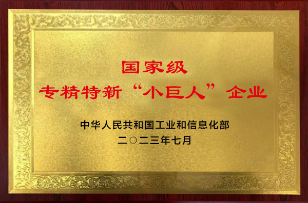 荣帝矿山机械有限责任公司榮(rong)膺國家(jia)級專精(jing)特新“小(xiao)巨人”企(qi)業